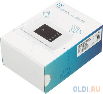 ZTE Модем 4G ZTE MF920 USB Wi-Fi VPN Firewall + Router внешний белый MF920