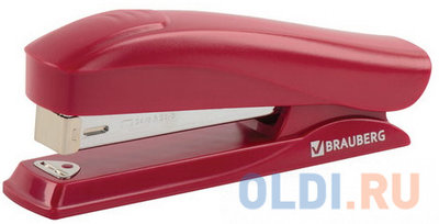 Brauberg Степлер №24/6, 26/6 BRAUBERG "ST-100", до 20 листов, красный, 227783 227783
