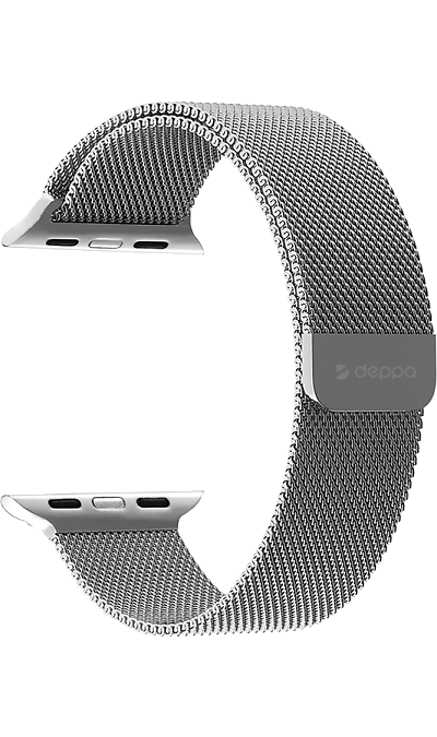 Deppa Ремешок Band Mesh универсальный, 22 mm, нержавеющая сталь Deppa 