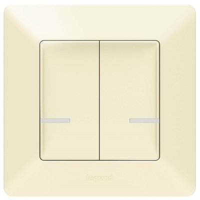 Legrand Умный выключатель Legrand VLN-l СЛК Выкл 2к б/п (752287) 