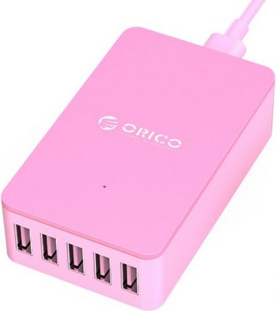 Orico Зарядное устройство сетевое Orico розовый CSE-5U ORICO CSE-5U-PK