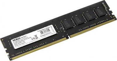 Amd Модуль памяти DDR4 4GB AMD 2133MHz black Non-ECC, CL15, 1.2V, Retail R744G2133U1S-U 
