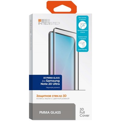 InterStep Защитное стекло для Samsung InterStep для Note 20 UltraBlack frame 