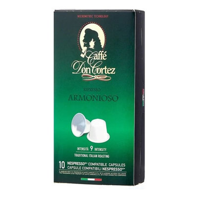 Carraro Кофе капсульный CARRARO Don Cortez Armonioso, капсулы, совместимые с кофемашинами NESPRESSO® 