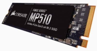 Corsair Накопитель SSD M.2 2280 Corsair MP510 4TB PCIe Gen3x4 with NVMe 3D TLC 3480/2000MB/s IOPS 680K/580K MTBF 1.8M RTL CSSD-F4000GBMP510 