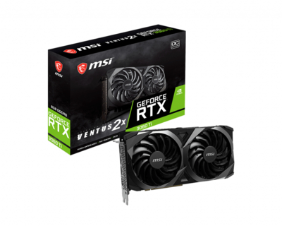MSI Видеокарта MSI GeForce RTX 3060TI VENTUS 2X OC 1695MHz PCI-E 4.0 8192MB 14000MHz 256 bit HDMI 3xDisplayPort HDCP RTX 3060TI VENTUS 2X OC