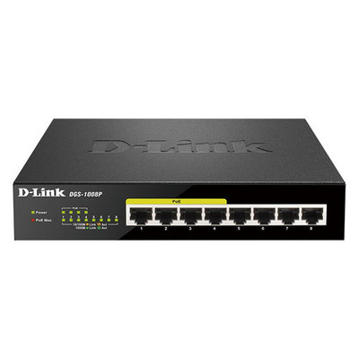 D-Link Коммутатор D-LINK DGS-1008P/E1A 