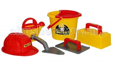 Wader Набор игрушечных инструментов Полесье Wader Набор каменщика 5 Construct 50199