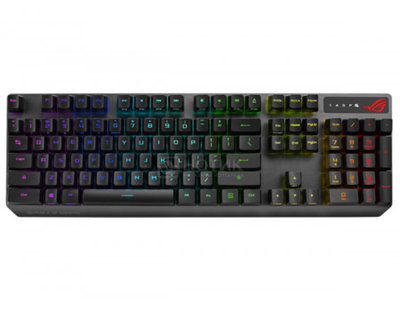 ASUS Клавиатура проводная ASUS ROG Strix Scope (RX RED switches) USB, RGB подсветка, Черный, 90MP0240-BKRA00 90MP0240-BKRA00