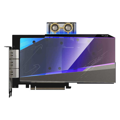 Gigabyte Видеокарта GIGABYTE NVIDIA GeForce RTX 3080 , , 10ГБ, GDDR6X, Ret GV-N3080AORUSX WB-10GD 
