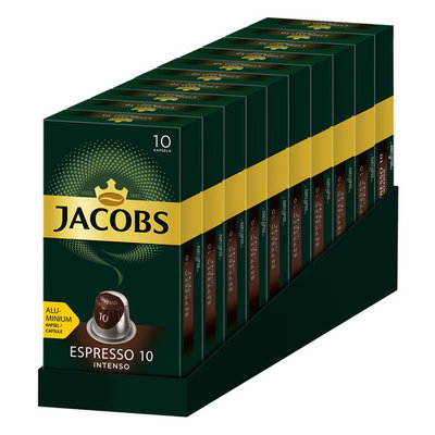 JACOBS MONARCH Кофе капсульный JACOBS MONARCH Espresso 10 Intenso, капсулы, совместимые с кофемашинами NESPRESSO®, 10, 520грамм [8052286] 8052286