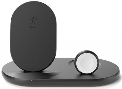 Belkin Беспроводное зарядное устройство 3 in 1 Belkin Wireless Pad WIZ001vfBK