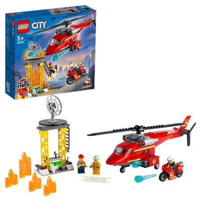 LEGO Конструктор LEGO City 60281 Спасательный пожарный вертолёт 60281
