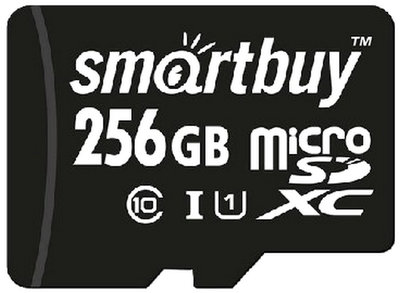 Smartbuy Карта памяти 256GB SmartBuy MicroSDXC Class 10 UHS-I без адаптера microSDXC 256Gb SB256GBSDCL10-00 SB256GBSDCL10-00