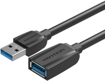 Vention Кабель-удлинитель Vention USB 3.0 AM/AF - 2м Black Edition (VAS-A45-B200) 