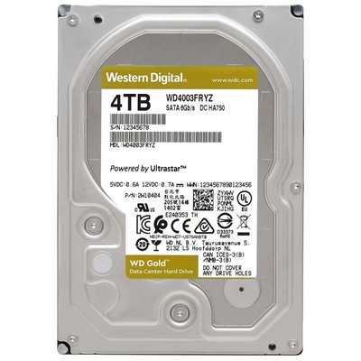 WD Жесткий диск WD 4TB Gold (WD4003FRYZ) 