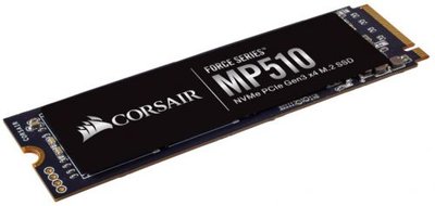 Corsair Накопитель SSD M.2 2280 Corsair MP510 960GB PCIe Gen3x4 with NVMe 3D TLC 3480/3000MB/s IOPS 700K/280K MTBF 1.8M RTL CSSD-F960GBMP510B 