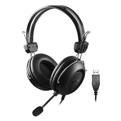 A4Tech Компьютерная гарнитура A4Tech ComfortFit USB HU-35 Black 
