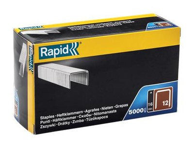 Rapid Тонкие широкие скобы Rapid 40100522 16 мм, тип 80, 5000 шт. 