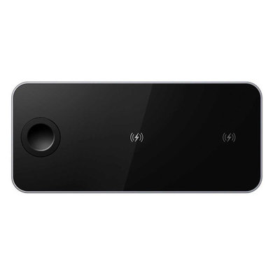 Prestigio Беспроводное зарядное устройство PRESTIGIO Revolt A5 3 в 1, USB, USB type-C, 2A, черный PCS105A_SG 