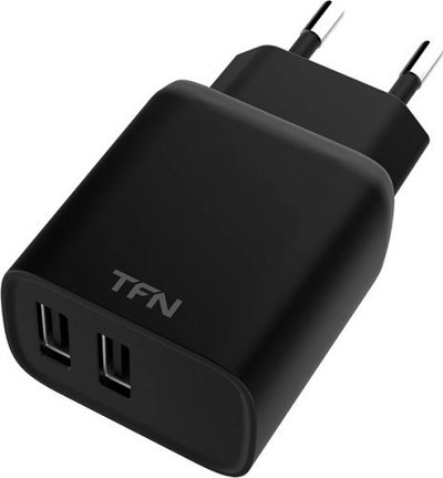 TFN Зарядное устройство сетевое TFN RAPID 2.4A black б/кабеля WCRPD12W2UBK 