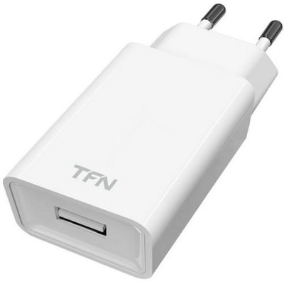 TFN Зарядное устройство сетевое TFN 1A white б/кабеля WC1U1AWH 