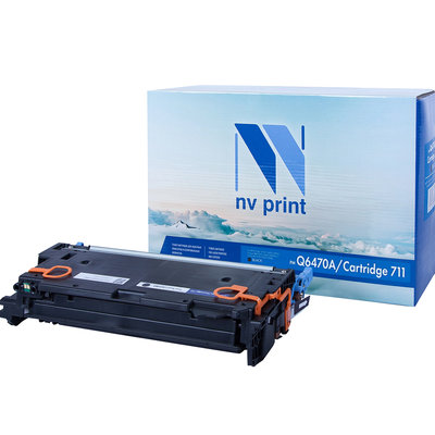 NV Print Картридж NV Print Q6470A/711 Black для HP и Canon, 6000 стр, черный NV-Q6470A/711Bk (черный) 