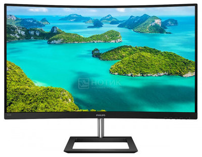Philips Монитор 31,5" Philips 322E1C/01, FHD, VA, Curved, HDMI, VGA, DP, Черный 322E1C/01 322E1C/01