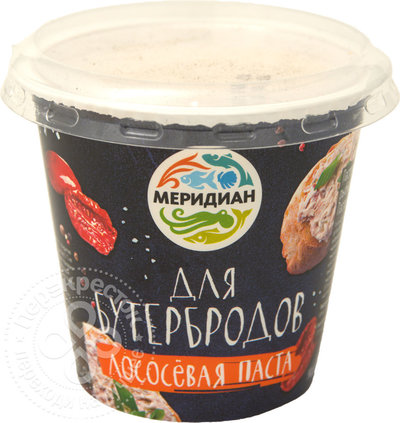Меридиан Паста лососевая Меридиан для бутербродов 140г 