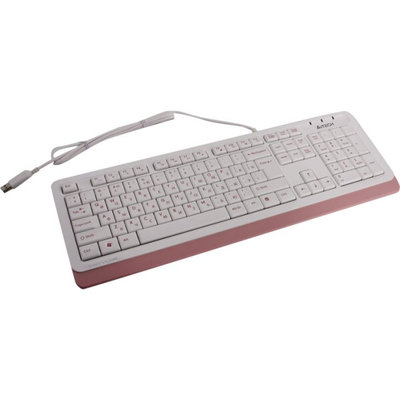 A4Tech клавиатура A4Tech fstyler fk10 белый/розовый 