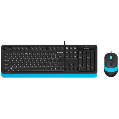 A4Tech клавиатура + мышь A4Tech fstyler f1010 (черный/синий) 