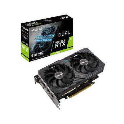 ASUS Видеокарта ASUS NVIDIA GeForce RTX 3060 , , 12ГБ, GDDR6, Ret DUAL-RTX3060-12G 