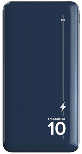 LYAMBDA Внешний аккумулятор LYAMBDA 10000mAh PD+QC3.0 Slim Dark Blue (LP301-DB) 