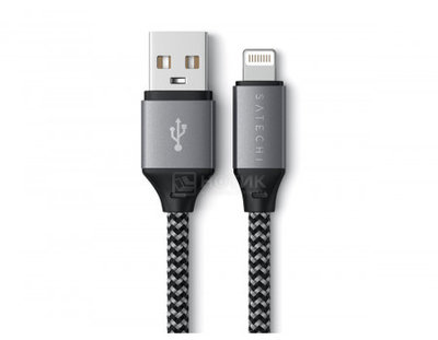 Satechi Кабель Satechi USB A to Lightning, MFI, 0,25м, Серый ST-TAL10M ST-TAL10M