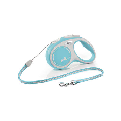 FLEXI New Line Comfort S (до 12 кг) трос 5 м серый/голубой FLEXI 