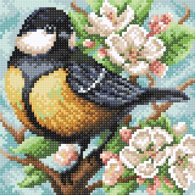 Brilliart МС-059 Синица на яблоне Brilliart 