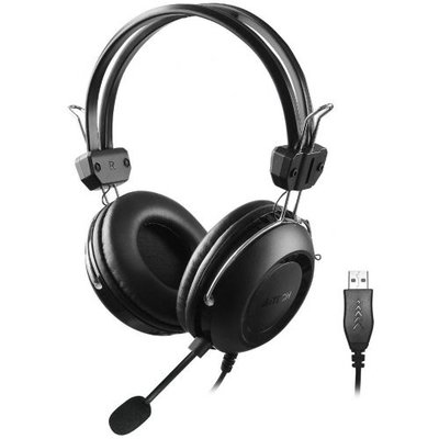 A4Tech Компьютерная гарнитура A4tech HU-35 черный 