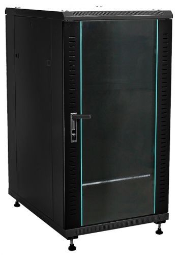 W&T Шкаф напольный 19", 25U W&T B256080BWTWOF 