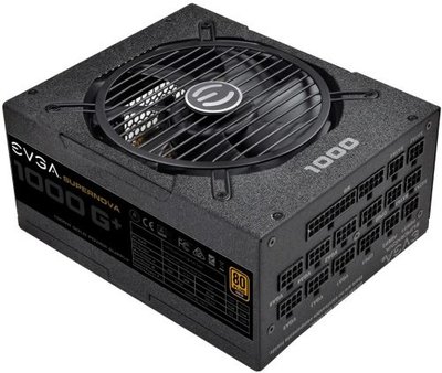 EVGA Блок питания ATX EVGA 1000W, APFC, 80Plus Gold, fan 135mm, Fully Modular, RTL SuperNOVA 1000 G1+ 120-GP-1000-X2