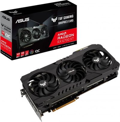 ASUS Видеокарта PCI-E ASUS Radeon RX 6700 XT TUF GAMING OC (TUF-RX6700XT-O12G-GAMING) 12GB GDDR6 256bit 7nm 2418/16000MHz HDMI/3*DP Radeon RX 6700 XT TUF GAMING OC (TUF-RX6700XT-O12G-GAMING) TUF-RX6700XT-O12G-GAMING