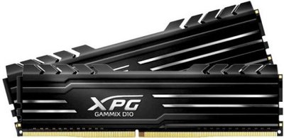 Adata Модуль памяти DDR4 16GB (2*8GB) ADATA XPG GAMMIX D10 black PC4-25600 3200MHz CL16 радиатор 1.35V AX4U32008G16A-DB10 