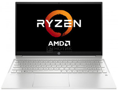 HP Ноутбук HP Pavilion 15-eh1021ur (15.60 IPS (LED)/ Ryzen 7 5700U 1800MHz/ 16384Mb/ SSD / AMD Radeon Graphics 64Mb) MS Windows 10 Home (64-bit) [3E3R9EA] 3E3R9EA