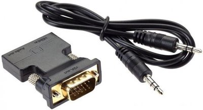 VCOM Telecom Переходник VCOM HDMI (F) - VGA (M) + audio, VCOM (CA336) VCOM Telecom CA336