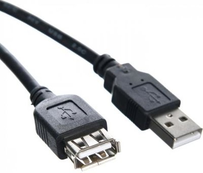VCOM Telecom Удлинитель Telecom USB - USB (TUS6990), 1.5 м, черный VCOM Telecom TUS6990-1.5M 