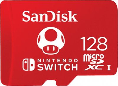 SanDisk SanDisk Карта памяти microSDXC 128Gb для Nintendo Switch (SDSQXAO-128G-GNCZN), красный, 1 шт. SDSQXAO-128G-GNCZN