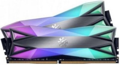 Adata Модуль памяти DDR4 16GB (2*8GB) ADATA XPG SPECTRIX D60G RGB PC4-25600 3200MHz CL16 радиатор 1.35V RTL AX4U32008G16A-DT60 