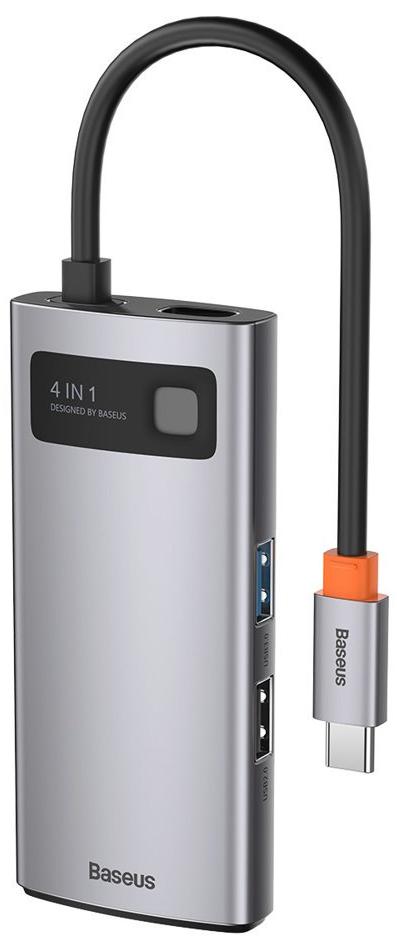 Baseus Хаб Metal Gleam Series Baseus 4-in-1 CAHUB-CY0G