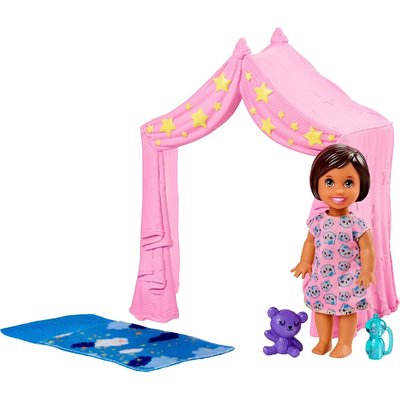 Barbie Barbie Игра с малышом "Девочка брюнетка", 10,5 см FXG94/FXG97