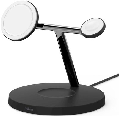 Belkin Беспроводное зарядное устройство MagSafe Belkin 3-in-1 Wireless Charger WIZ009vfBK