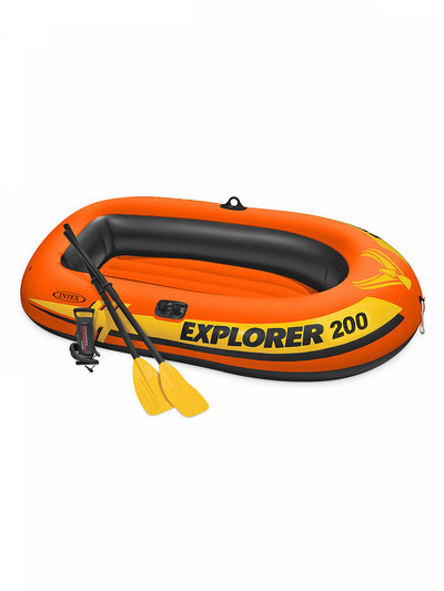 Intex Лодка Intex 1,85 x 0,94 м orange Explorer 200 Set (оранжевый) 